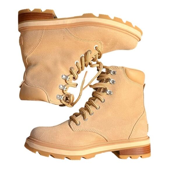 Sorel Women's Lennox Lace Waterproof Boots in Ceramic - size 8.5 - Picture 2 of 9